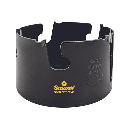 Starrett Hartmetall-Lochsäge - MPH0418 Mehrzweck-TCT-Lochsäge - für Holz-MDF-Kunststoff-Keramik-Wandfliesen - 105 mm - Cheap-Us