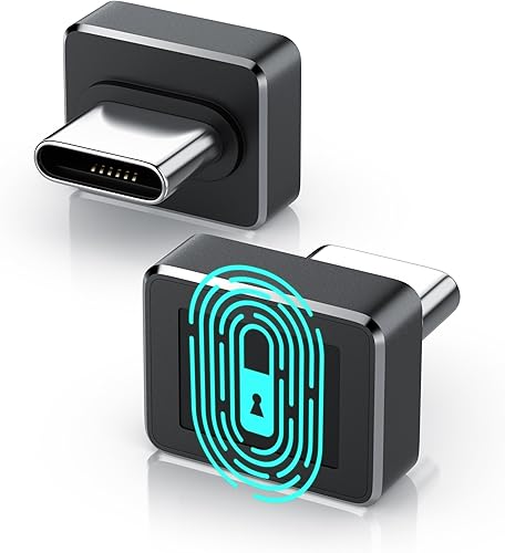 CSL - Fingerabdrucksensor USB Typ C - unterstützt bis zu 10 IDs - Fingerabdruckleser Fingerprint Key Reader - Windows 11 Hello - Plug & Play - PC Notebook Laptop Finger Scanner - Cheap-Us