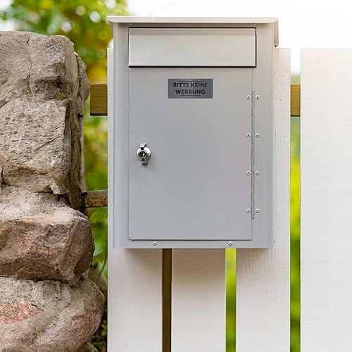 GRAVURZEILE Türschild mit Gravur - Edelstahl Namensschild - Personalisiert mit versch. Motiven & Größen - Wetterfest - 1mm Edelstahl gebürstet & geschliffen - für Briefkasten & Haustür - Cheap-Us