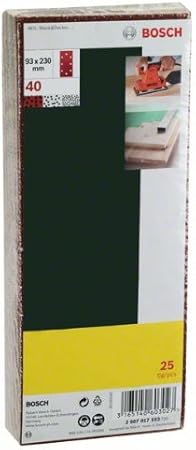 Bosch 25tlg. Schleifblatt Set verschiedene Materialien (Körnung 40/60/80/120, 8 Löcher, Zubehör Schwingschleifer), (25 Stück), 1er Pack - Cheap-Us