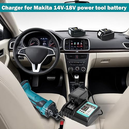 TPDL Akku Ladegerät für Bosch 18V Home and Garden PBA Akku mit LED Anzeige, Ladegerät Schnellladegerät kompatibel mit für Bosch 18 Volt Grün akku für Bosch PBA/PSB/PSR 18V Garden-Serie - Cheap-Us