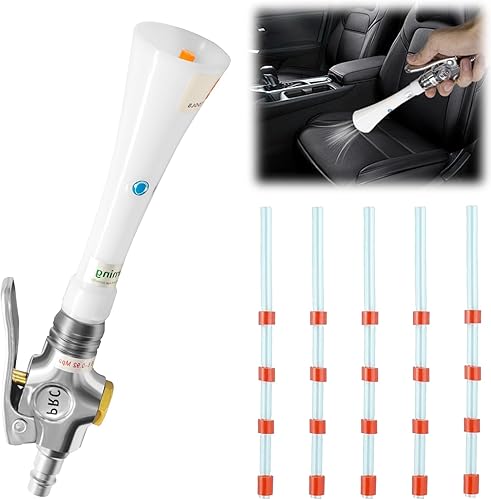 Druckluft Reinigungspistole für Kompressor 6-9 Bar, Druckluftpistolen Sprühen mit 5 Schlauch, Trocken Ausblaspistole, Hochdruck Luftpistole Sprühpistole, Druckluft Reiniger Blow Gun ohne Behälter - Cheap-Us