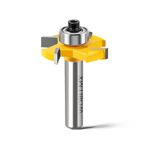 WOBLLMX 8mm Schaft Scheibennutfräser,L4mm 4-Zähne Hartmetall Klinge Fräser langlebig und scharf für Holzbearbeitungswerkzeug Bit - Cheap-Us