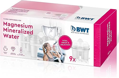 BWT Wasserfilter mit Magnesium, Longlife, Mg2+, Weiß, 9 Stück, 9 Monate, White, 9 meses - Cheap-Us