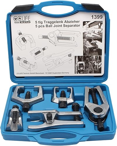 CCLIFE 5 tlg Set Spurstangenkopf Traggelenk Kugelgelenk Abzieher Ausdrücker Kugelgelenkabzieher Werkzeug - Cheap-Us