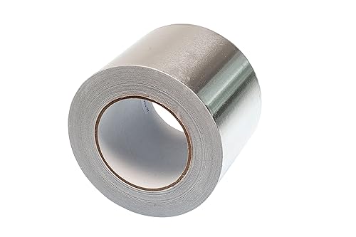 GOCABLETIES Breites Aluminium Klebeband, 100 mm x 50 m, selbstklebendes Alu Klebeband, silber, Wasser- und hitzebeständig Band zum Versiegeln, Reparieren und Isolieren, 1 Rolle - Cheap-Us
