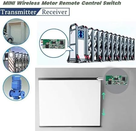 QIACHIP 433MHz RF relais fernbedienung 3V Mini Relais Funkschalter Motor Modul,DC 12V schalter mit fernbedienung sender empfänger for elektrische Vorhänge/Schlösser - Cheap-Us