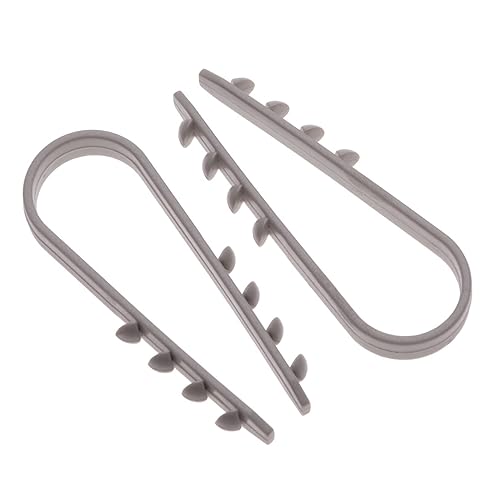 Dübel-Klemme für Rundkabel (Packung mit 100 Stück) Kabelschelle U Ttype Material Weichplastik Kabel Clips Lines Clamps Elektrisches Kabel Wall Clips for Wire Ethernet Cable Größe (3mm x 13mm) - Cheap-Us