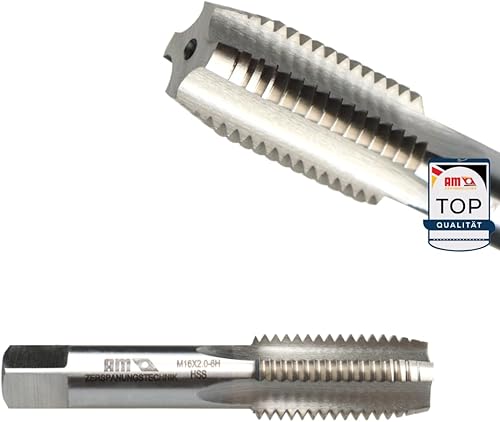 AM-Zerspanungstechnik Gewindeschneider M2-M36 | Universeller Gewindebohrer kurz Handgewindebohrer & Maschinengewindebohrer in Einem | Feingewinde - M18 x 1,5 - Cheap-Us