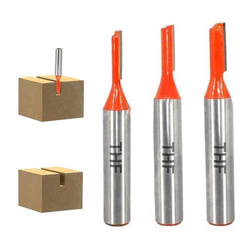 THF 8mm Schaft Nutfräser Holzfräser Fräser, 3 Stück Gerade Fräser Set Holz Fräser Router Bit - 3mm,4mm,5mm - Cheap-Us