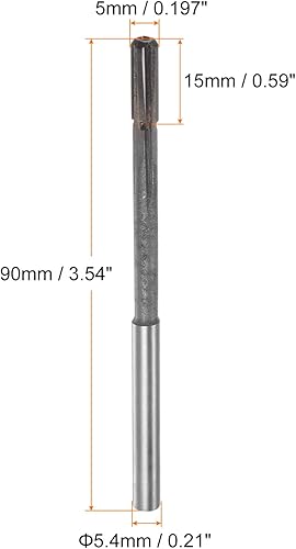 sourcing map Spannen Reibahle 5.2mm H7 C1/K30 Hartmetall Spitze Präzision Gerade Flöten Rund Schaft Drehbank Maschinen Fräser - Cheap-Us