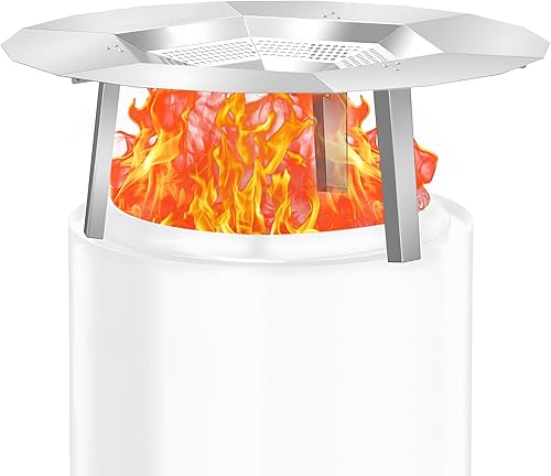 KEESHA Wärmeabweiser für Solo Stove Ranger 38,1 cm - Heizplatte für Feuerstellen, Wärmeabweiser für Solo Stove Ranger-Zubehör mit 3 abnehmbaren Beinen, 304 Edelstahl - Cheap-Us