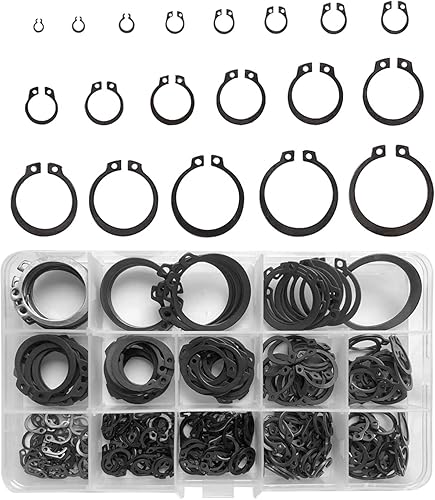 510 Stück Sicherungsringe Set, Sprengring Metall C-Clip, Seegering Sortiment 19 Typen Sicherungsscheiben Für wellen(Φ3/4/5/6/7/8/9/10/12/14/16/18/20/22/24/26/28/30/32mm) - Cheap-Us