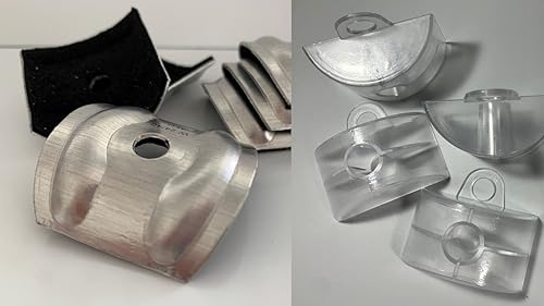 Set aus Abstandhalter und Kalotten Aluminium und Kunststoff 100 Stück Sinus-Profil 76/18 Wellplatten Acryl-Glas Bedachung - Cheap-Us
