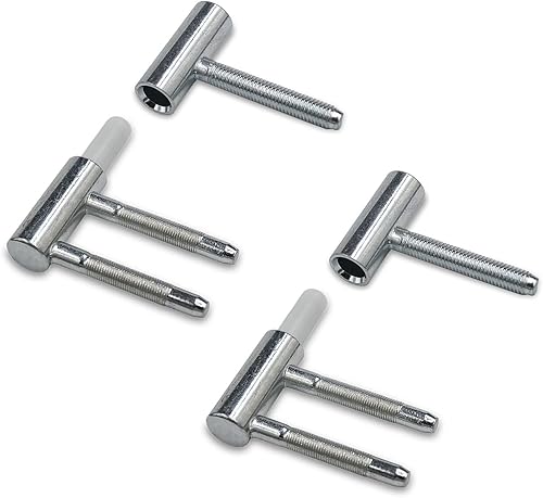 Türbänder Einbohrband Scharniere Türscharnier Türband Aufschraubband 3-Teilig Stahl für Innentüren Holztür 2 Stück - Stahl - Cheap-Us