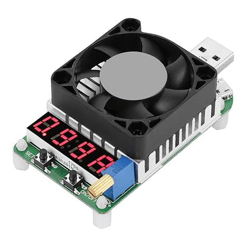 Akozon USB Load Tester Modul USB Power Meter Tester, USB-Lade, Entlade-Tester, LD35 USB Elektronische Last Digital Display Battery Test Einstellbare Widerstand Spannung Strom Meter - Cheap-Us