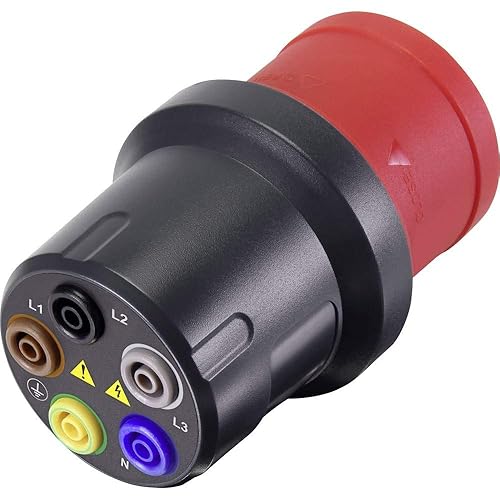 VOLTCRAFT VMA-3L 32 Messadapter CEE-Stecker 32 A 5polig - Buchse 4 mm Dunkelgrau, Rot - Cheap-Us