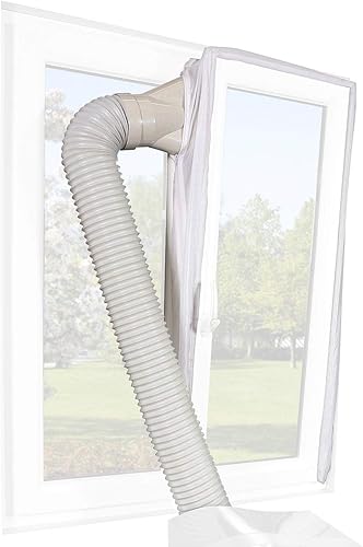 Sichler Haushaltsgeräte Fensterabdichtung Klima: Abluft Fensterabdichtung für mobile Klimageräte, Hot Air Stop (Fensterabdichtung Klimaanlage, Klimageräte Zubehör) - Cheap-Us