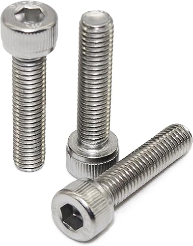 Zylinderschrauben mit Innensechskant - M3x30 - (50 Stück) - DIN 912 (ISO 4762) Zylinderkopfschrauben Edelstahl A2 V2A - Cheap-Us