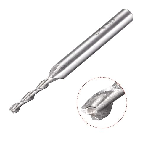 sourcing map 3mm Schneiden HSSAL Spiralbohrer Gerade Schaftfräser 2 Flöte 6mm Schaft - Cheap-Us