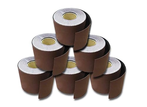 Schleifband 115mmx10m Schleifrollen K 60-320 je 1 ohne Klett Schleifen 6tlg Set - Cheap-Us