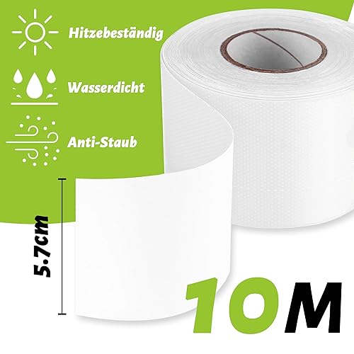 Lechin LKW Plane Reparaturset, 5.7cm x 5m Zelt Reparaturset, Reparaturklebeband für Gewebeplanen, PE Textilklebeband für LKW Abdeckplane Markise Zelt, Transparent - Cheap-Us