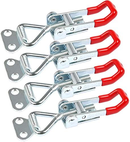 ZKSMNB Spannverschluss GH-4001 Bordwandverschluss, 4 Stück Kistenverschluss, Hebel Verschluss, Halten Kapazität Latch Button Toggle Latch 100kg - Cheap-Us
