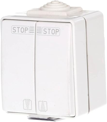 Schellenberg 25010 Markisenschalter für den Außenbereich IP 65, zur Steuerung von Markisenmotoren mit mechanischer Endlageneinstellung - Cheap-Us