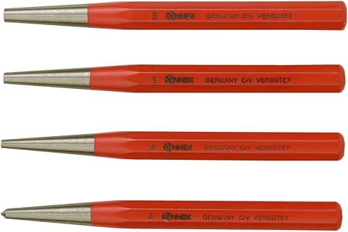 Connex COXT653104 Körner- und Durchschlagsatz, 4-teilig, Chrom-Vanadium - Cheap-Us