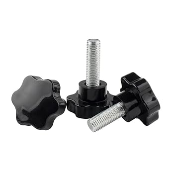 MOOPW Star Schrauben Rändelschrauben Kopf Durchmesser 38mm Knopf Handhaben Spannen Plastik Griff Thread Maschine Klemmgriff M10 x 16mm 4 Pcs - Cheap-Us