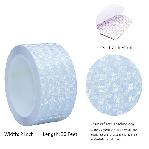 YXSF Hochreflektierendes Klebeband Fluoreszierendes Gelb 5cm x 10m - Selbstklebendes Reflektorband für Fahrzeuge, Anhänger, Fahrräder, Helme, LKW - Wasserdicht & Extrem Haltbar - Cheap-Us