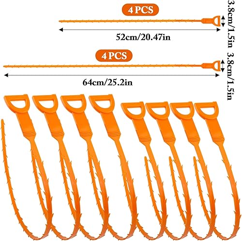 2 Stück Krallengreifer 200cm/90cm, Flexibel Greifkralle Greifer, Rohrreinigungsspirale, Abflussreiniger Spirale, Abflussspirale, Teleskopgreifer für Küche, Bad und Abwasserkanäle - Cheap-Us