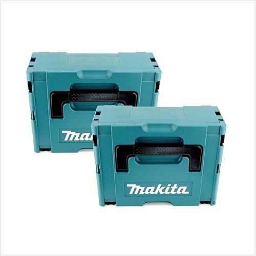 2x Makita Kunststoff Werkzeug Koffer MAKPAC 2 - ohne Einlage - Cheap-Us
