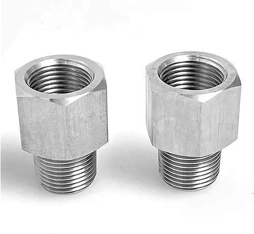 MEXEWORD M12 M14 M16 Innengewinde x M8 M10 M12 M14 M16 M18 M20 1/8 Zoll 1/4 Zoll 3/8 Zoll 1/2 Zoll Außengewinde BSP Edelstahl Hochdruck-Rohrverschraubung 1 Stück(M16x1.5 to M8x1) - Cheap-Us