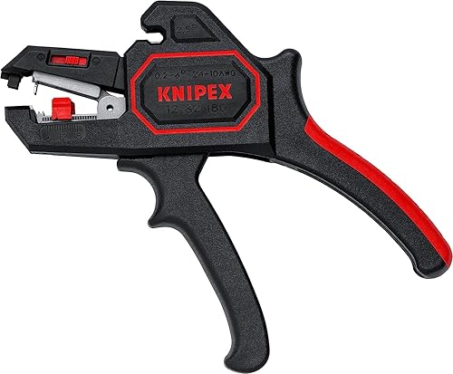 KNIPEX Automatische Abisolierzange, in Blister, 0,2-6 mm², Feinjustierung, einstellbarer Längenanschlag, Abisolierwerkzeug, Abisolierer, 12 62 180 SB - Cheap-Us