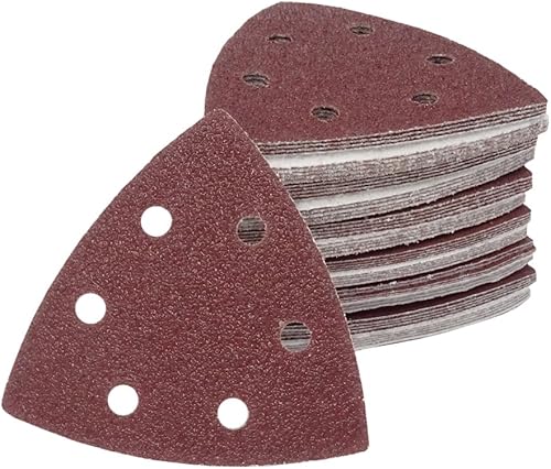 Schleifdreiecke SBS® Professional | 93x93x93 | 50 Stück | 6 Loch | Korn 40 | für Delta-Schleifer - Cheap-Us