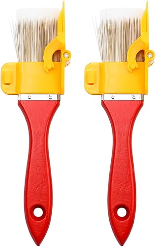 Tiardey 2-teiliger Kantenpinsel, multifunktionales handgehaltenes Farbkantenwerkzeug für die Wand von Büroräumen - Cheap-Us