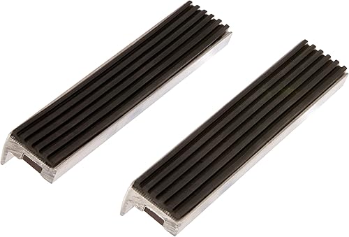 BGS 3044 | Schraubstock-Schutzbacken | 2-tlg. | Aluminium | Breite 125 mm | mit Magnet | Alu | Schonbacken - Cheap-Us