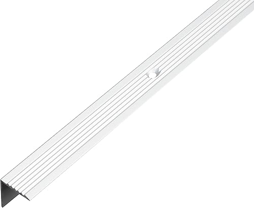 Alberts 470791 Treppenkanten-Schutzprofil | Aluminium, silberfarbig eloxiert | 1000 x 19 x 19 mm - Cheap-Us