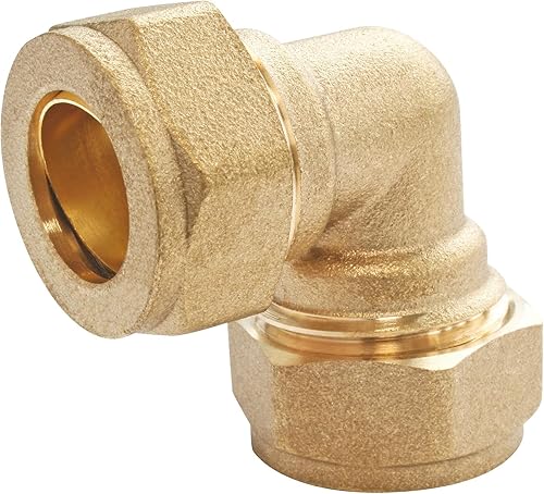 SOMATHERM FOR YOU - Winkel 90 ° betragen, um Kompressions Messing, für Kupferrohr Ø12 - Cheap-Us