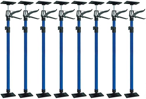 8 Stk. Deckenstütze 115-290cm bis 30 kg, stufenlos höhenverstellbar, aus Stahl, Montagestütze, Schnellspannstütze Baustützen Türspanner Einhand-Stütze Teleskopstange Zargenspanner - Cheap-Us