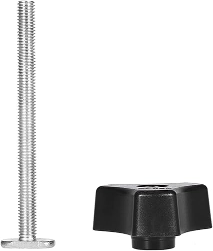 T-Track Retaining Clamps, T-Slot Rail Clamp T-Slot Clamp T-Slot Rail M8 T-Slot T-Rail Set Woodworking Tools for Woodworking（T Screw + M8 handle） - Cheap-Us