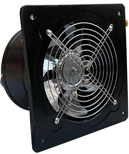 ECUTEE 80W 8' Axiallüfter 1250 m³/h Abluftventilator 200mm Axialventilator Küchenabluftventilator Industrieller Metall Lüfter Wand-/Deckenabluftventilator im Badezimmer (Plattengröße: 250 × 250 mm) - Cheap-Us