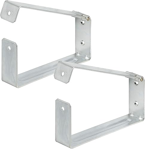 VORMANN Leiterhalter Gerätehalter Schwerlasthalter Metallhalter| Traglast 15 kg | witterungsbeständig | 2-teiliges Set, Größe: 200 x 90 x 50 mm - Cheap-Us