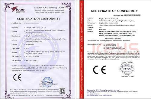 QWORK® 2 Stücke DC 12V Wasserpumpe 800L / H 5M, Brushless Tauchwasserpumpe, für Brunnenpool Solarumlaufsystem Wasserzirkulationssystem - Cheap-Us