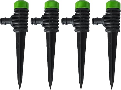 HOUSON 4 Stück Garten Rasensprenger, Wasser Sprinklersystem Gartenbewässerungsregner für Outdoor, Garten, Hof, Rasen Grün - Cheap-Us