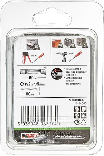 Molly m101025-xj 10 x 60 mm 50–100 kg multi-metal (25-teilig) - Cheap-Us