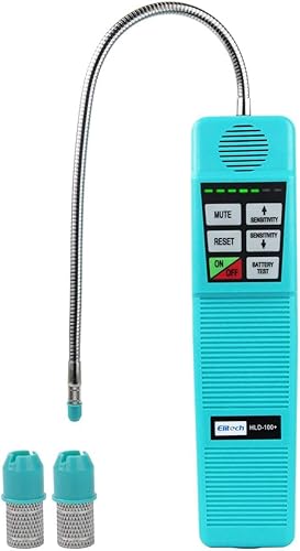 Elitech Leckage-Messgerät HLD-100+ Kältemittel-Lecksuchgerät, Halogenlecksuchgerät, Freon HLK-FCKW FCKW HFKW, 1 zusätzliche Sensorkappe - Cheap-Us