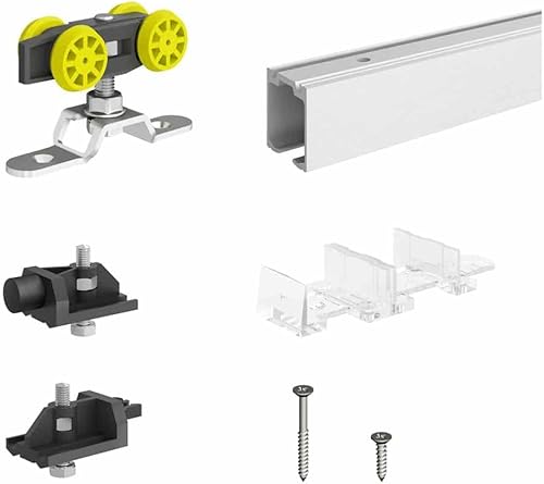 SLID'UP 160 Schiebetürbeschlag, mit Schiene 200 cm, für 1 Tür bis 60 kg - Cheap-Us