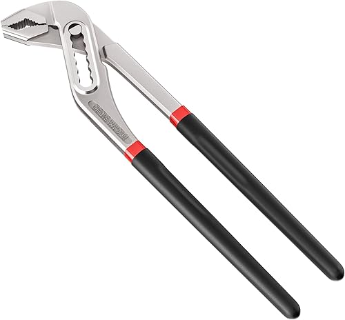 Mesybveo Wasserpumpenzange, 295mm Rohrzange Klein, Wasserrohrzange mit Rutschhemmend Griffe, Verstellbares Pumpenzange, Langlebige, für Klempnerarbeiten, Autoreparaturen, Heizungsreparaturen(Schwarz) - Cheap-Us